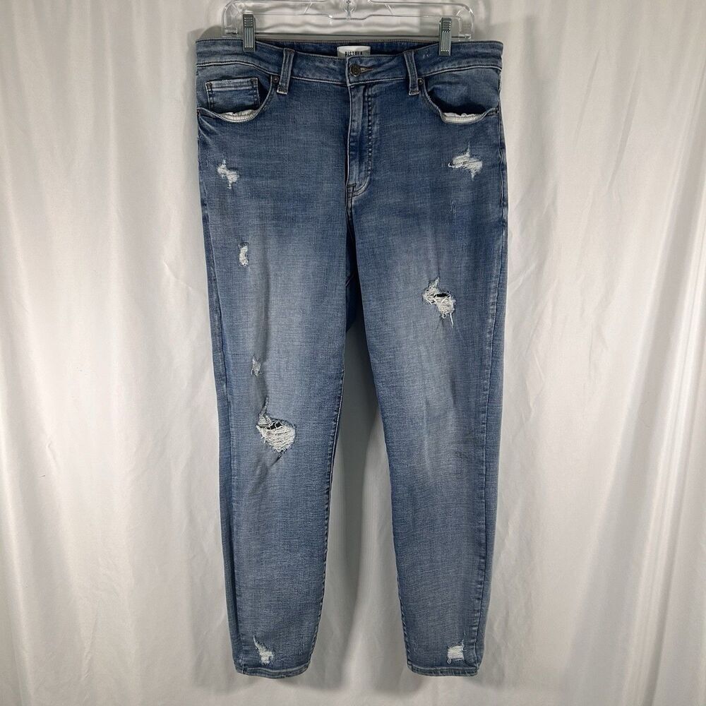 PISTOLA Jeans Women's 33 Mid Wash Blue Denim Stretchy Jeggings High Rise